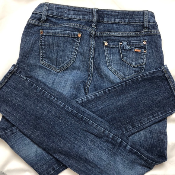 Kensie Blue Medium Rinse Slim Jeans Size 28 - Picture 6 of 7